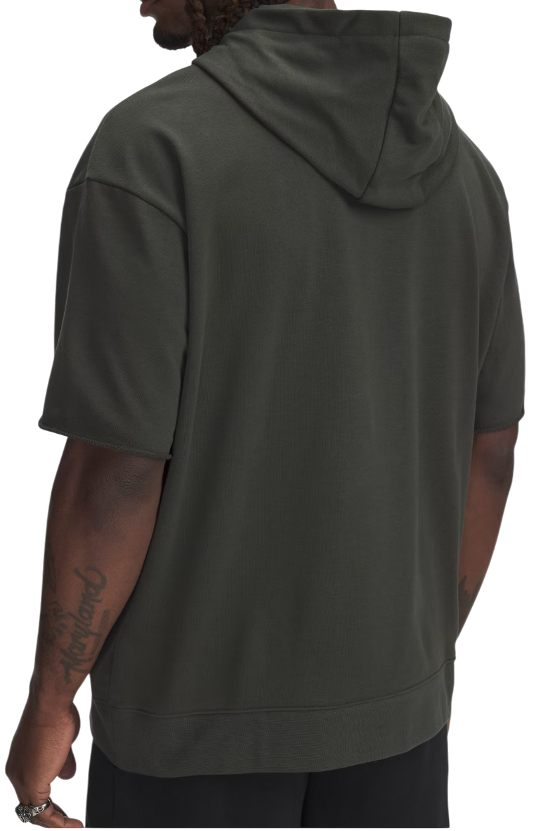 Mikina Under Armour Project Rock SS Terry Short Sleeve Hoodie Zelené | 1389952-310, 1