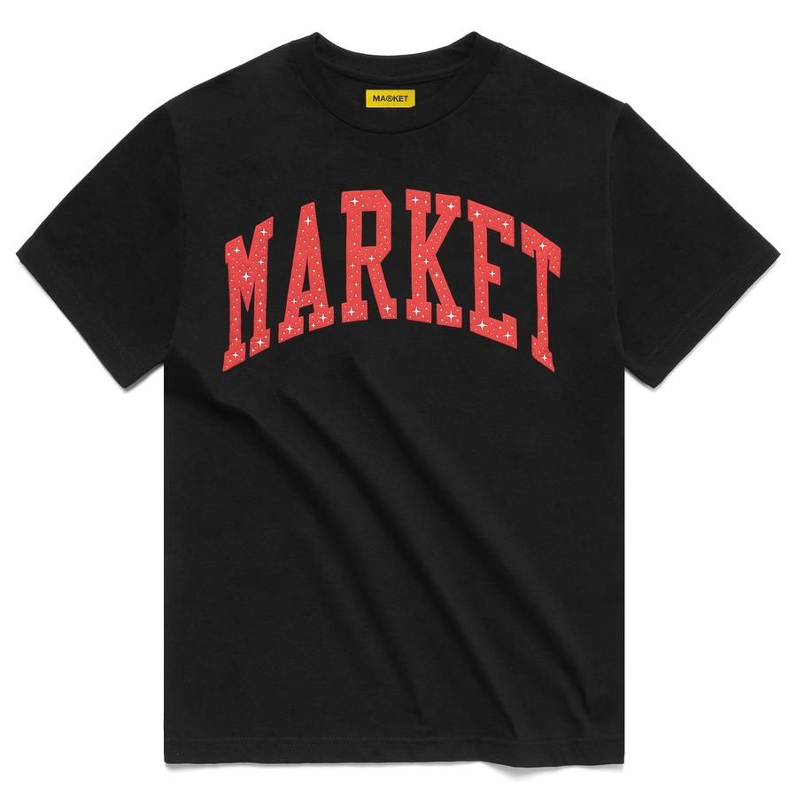 Tričko MARKET Arc Puff T-Shirt Čierna | 399000613/0001, 0