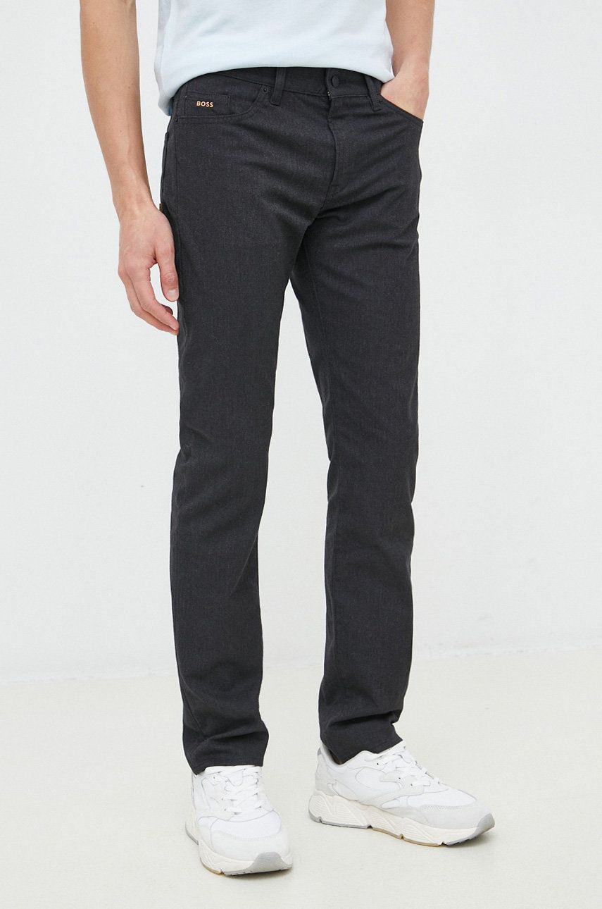 Nohavice BOSS Trousers Čierna | 50484055, 0