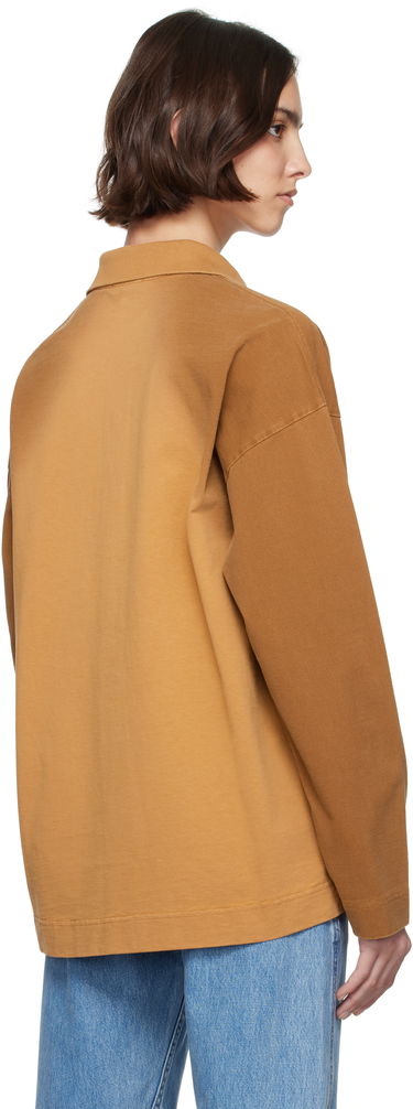 Sveter JW Anderson JW Anderson Long Sleeve Rugby Polo Hnedá | JO0268-PG1755, 2