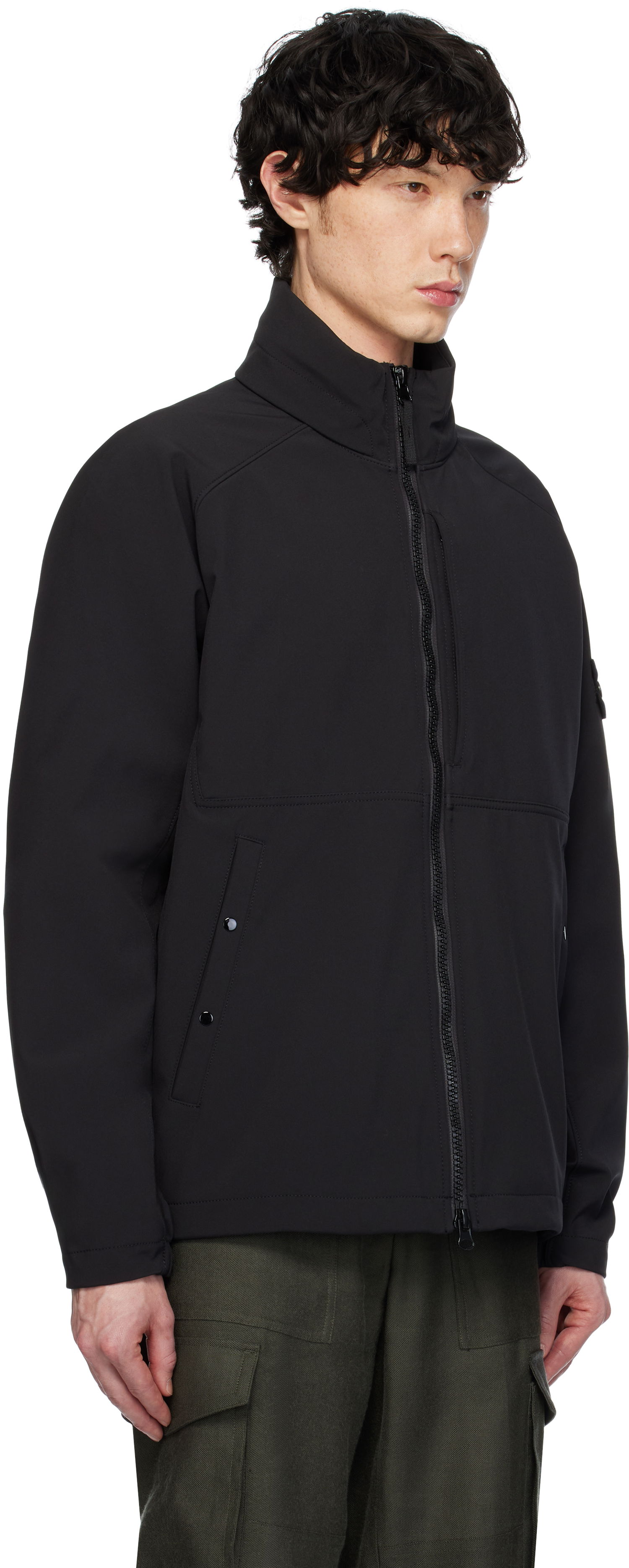Vetrovka Stone Island Stone Island Light Soft Shell Jacket Čierna | K1S15 4100010 S0A22, 1