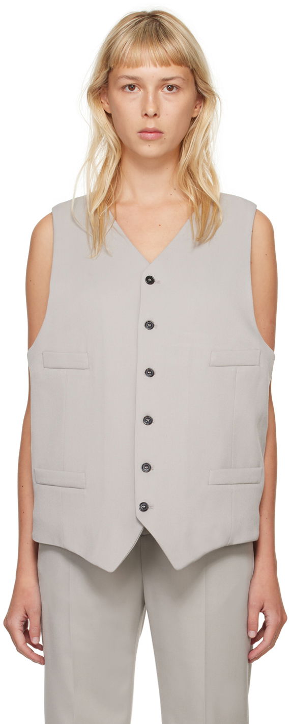 Sveter Maison Margiela MM6 Tailoring Vest Šedá | S52FB0086 S47848, 0