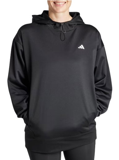 Mikina adidas Performance Sportswear Aeroready Game and Go Hoodie Čierna | im2686