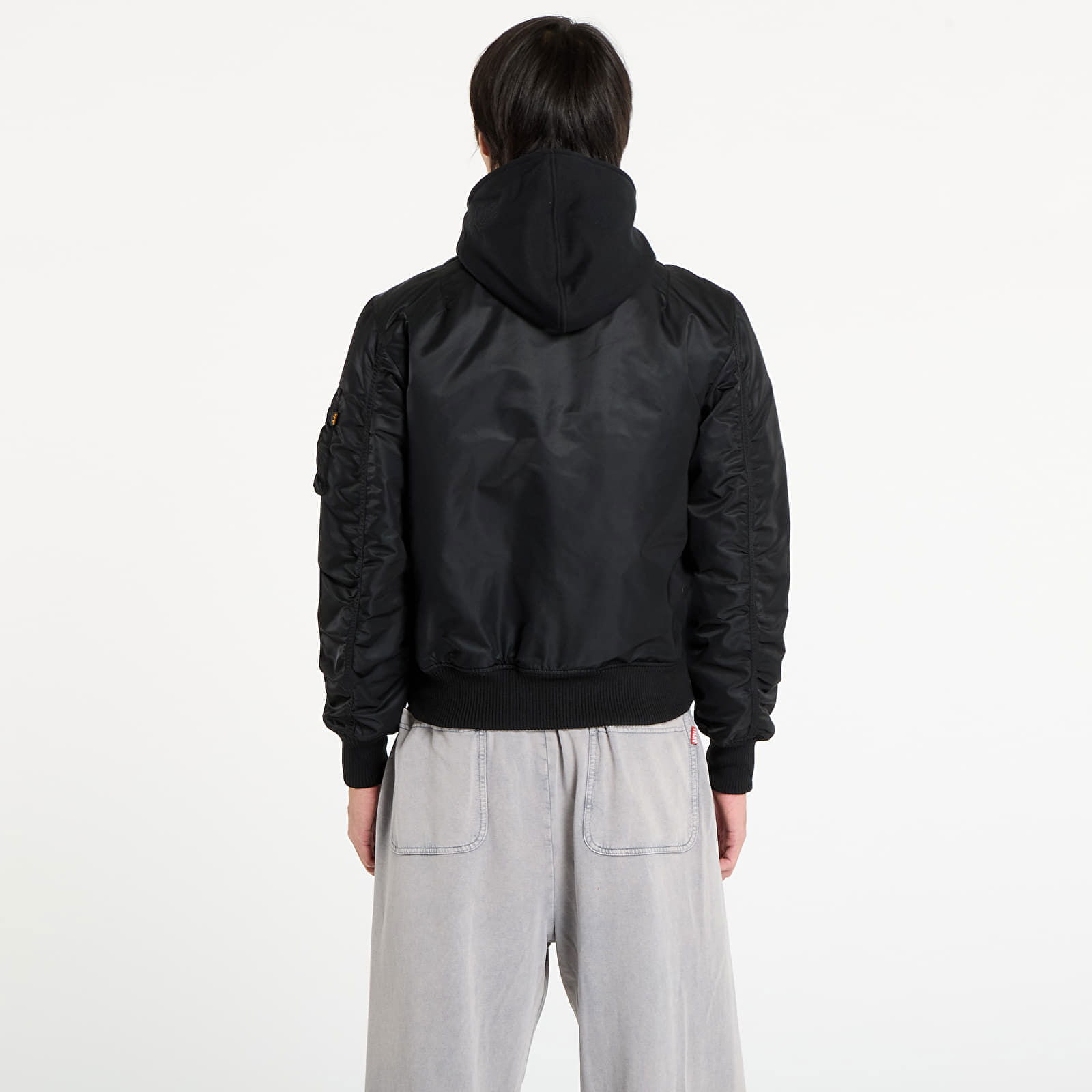 Bomber Jacket With Logo Patch