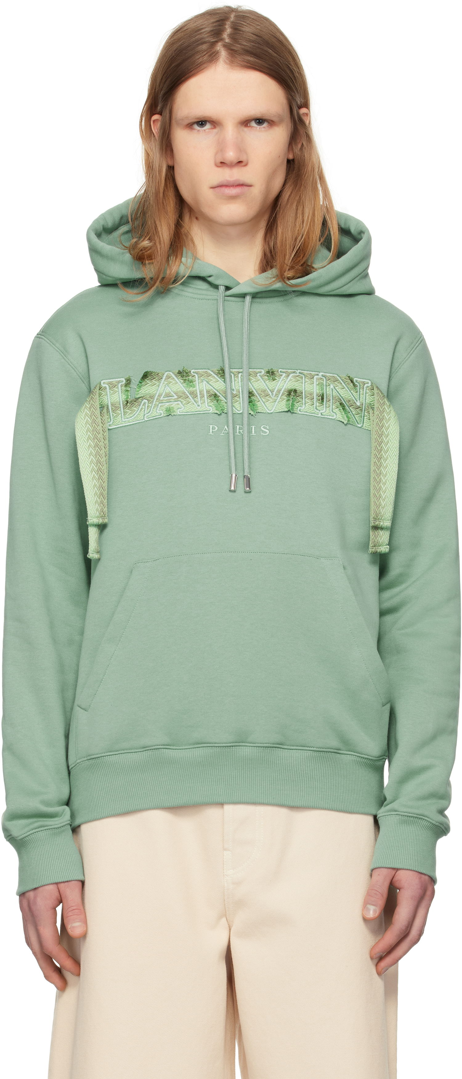Mikina LANVIN Lanvin Curb Lace Hoodie Zelené | RM-HO0001-J199-P25, 0