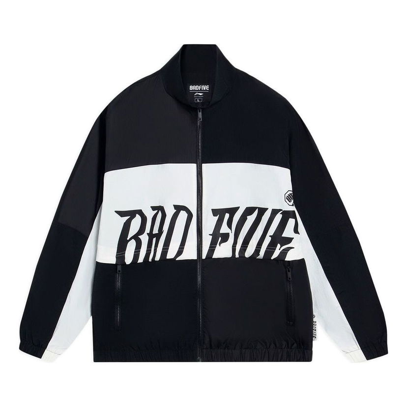 Bomber bunda Li-Ning Logo Color Block Jacket Čierna | AFDT061-3