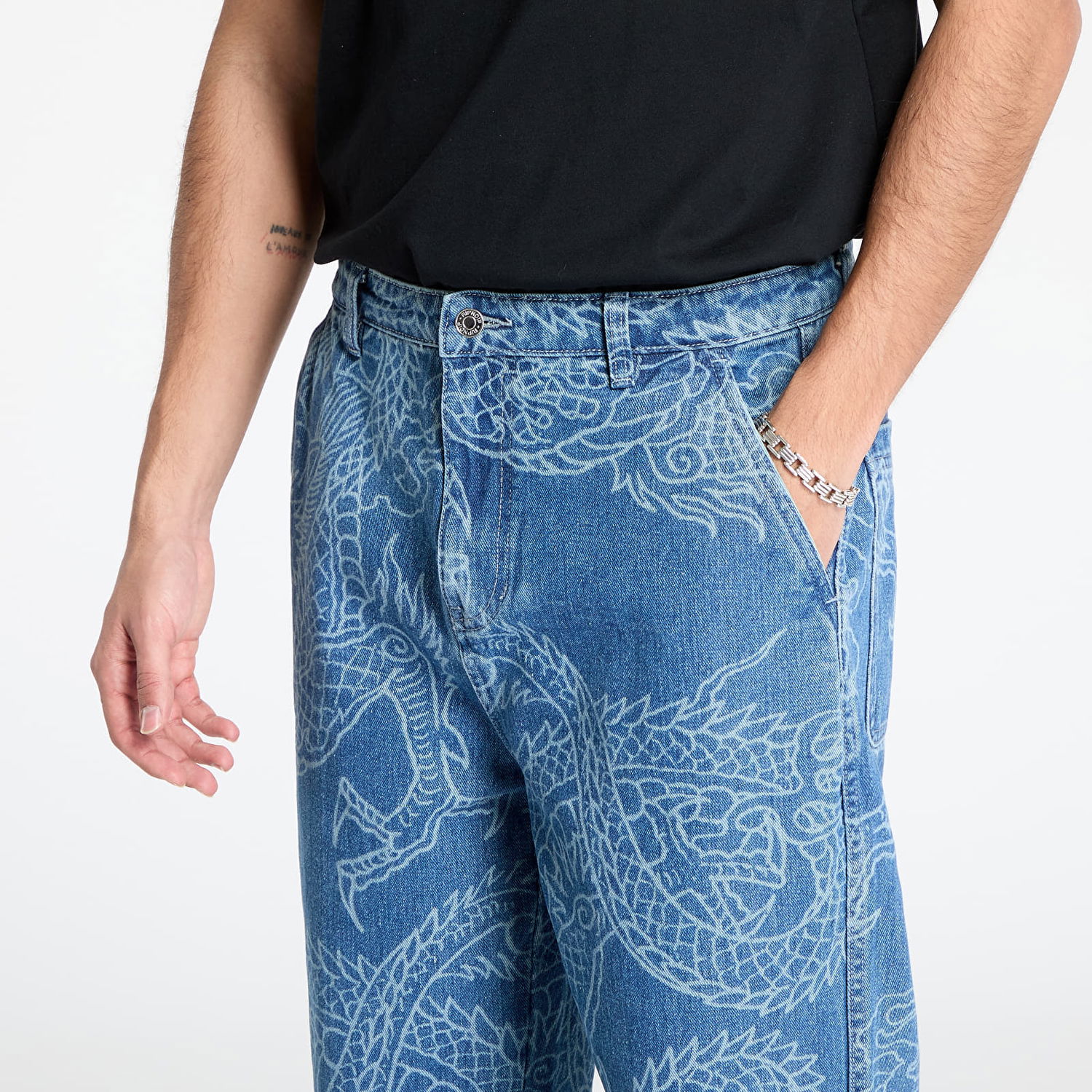 Džínsy RIPNDIP RIPNDIP Haku Denim Pants Modrá | RNDHOL24125, 1