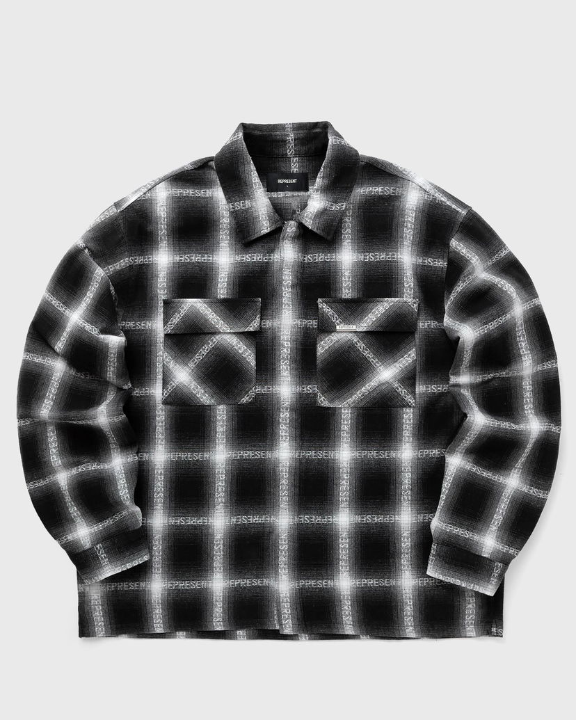 Košeľa Represent Clo Represent FLANNEL SHIRT Čierna | ML2001-07