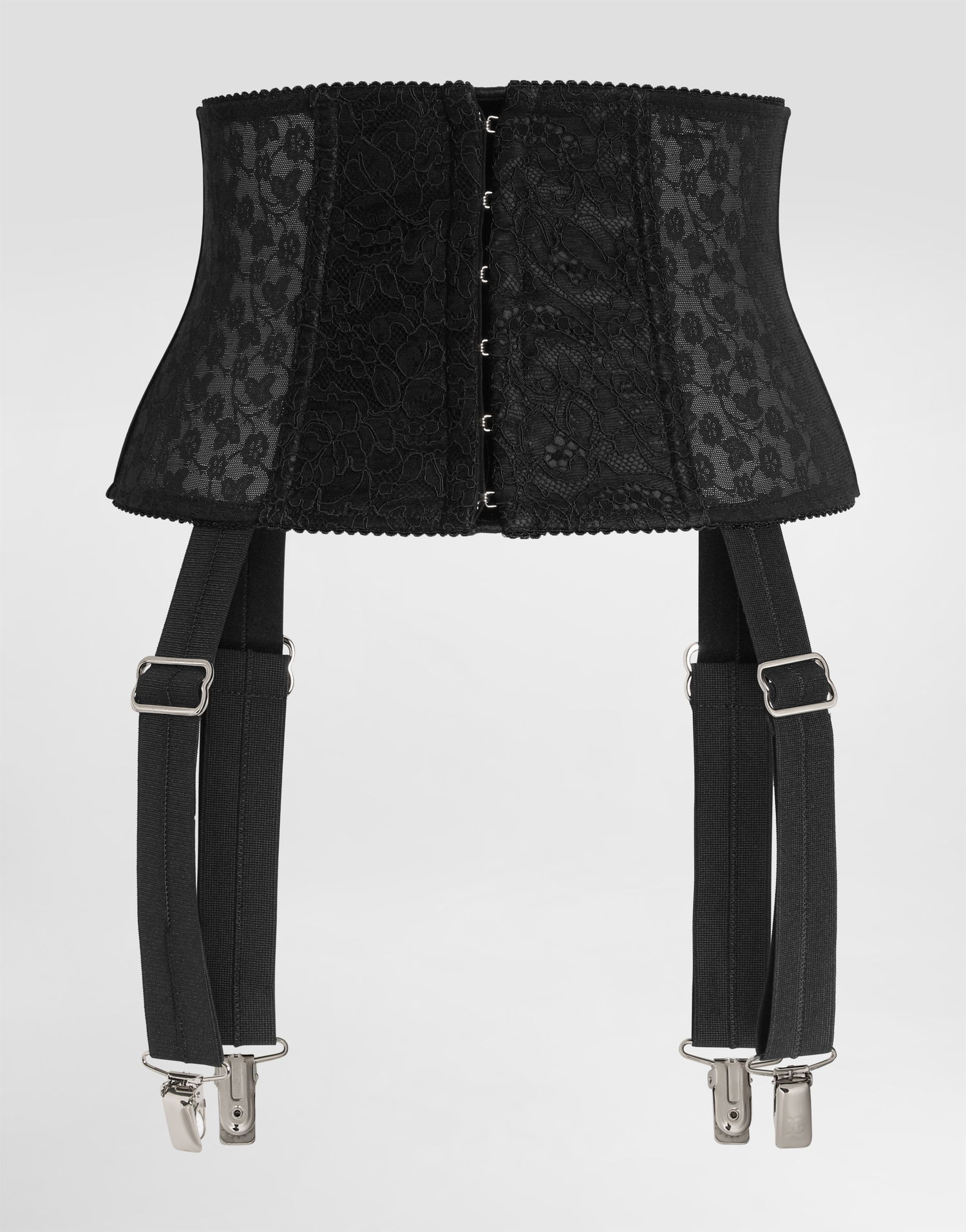 Body Dolce & Gabbana Dolce & Gabbana Stretch Marquisette Corset Belt with Garters Čierna | FB404AGDC2PN0000, 1