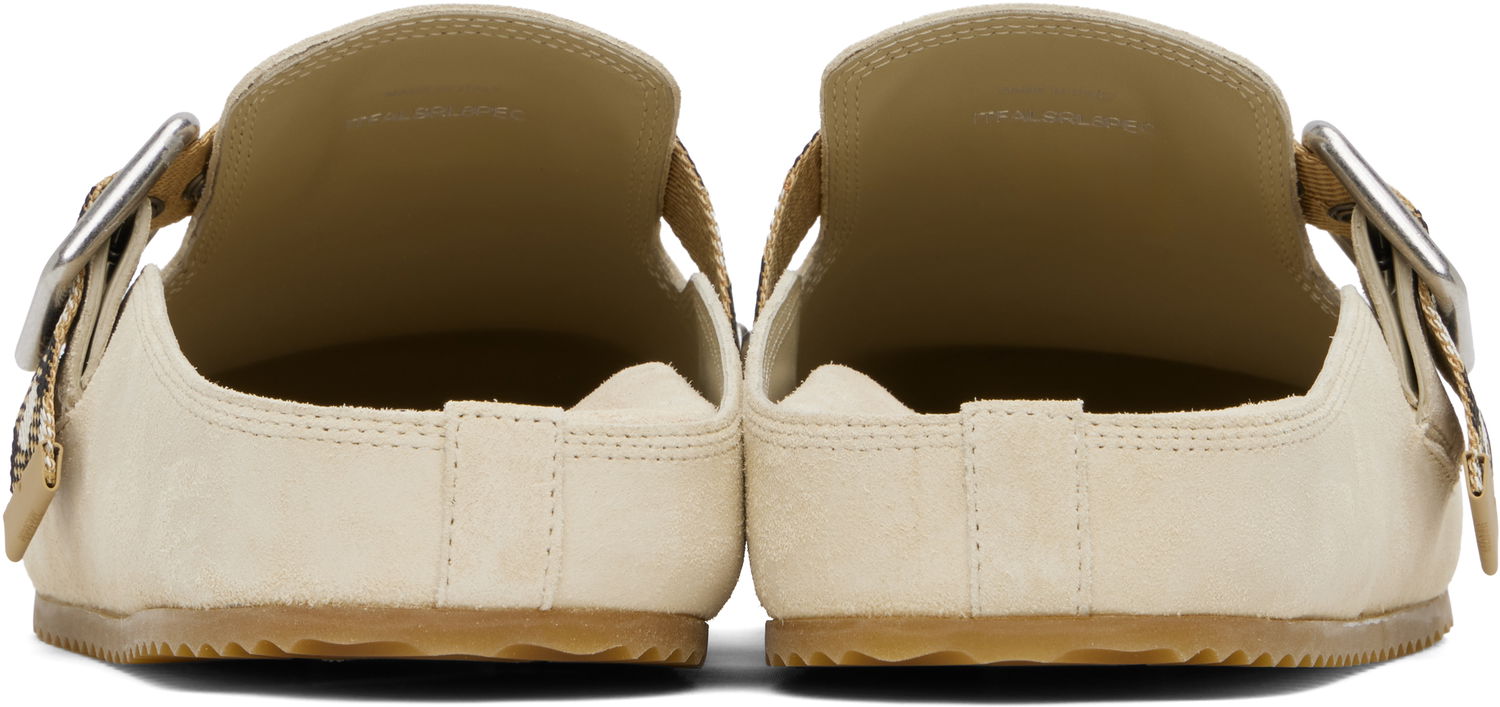Oblečenie Burberry Burberry Urchin Suede Mules Béžová | 8113303, 1