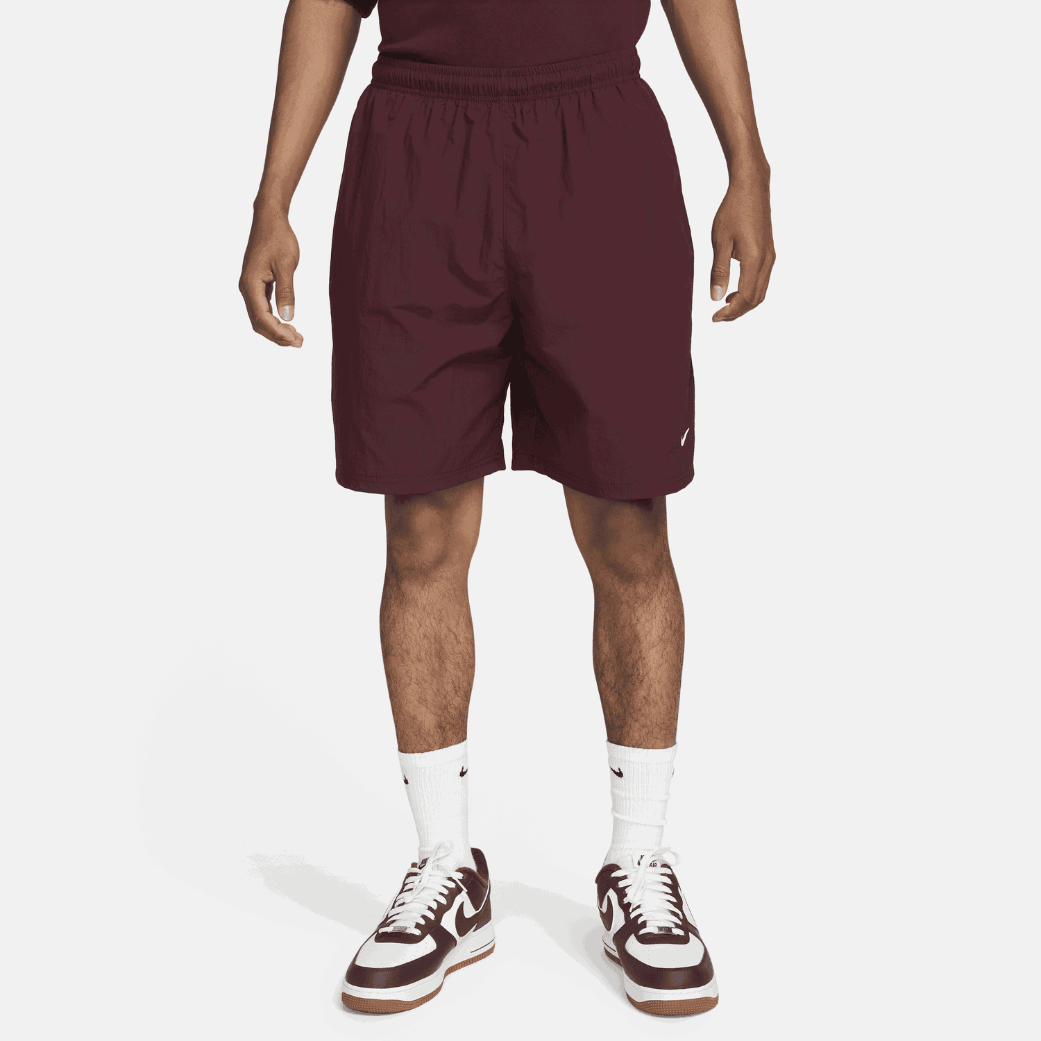 Šortky Nike Solo Swoosh Woven Shorts Vínová | DX0749-681, 0