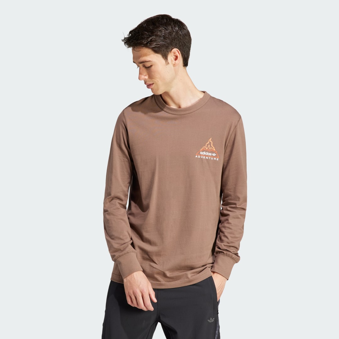 Tričko adidas Originals adidas Adventure Graphic Béžová | IL5172, 1
