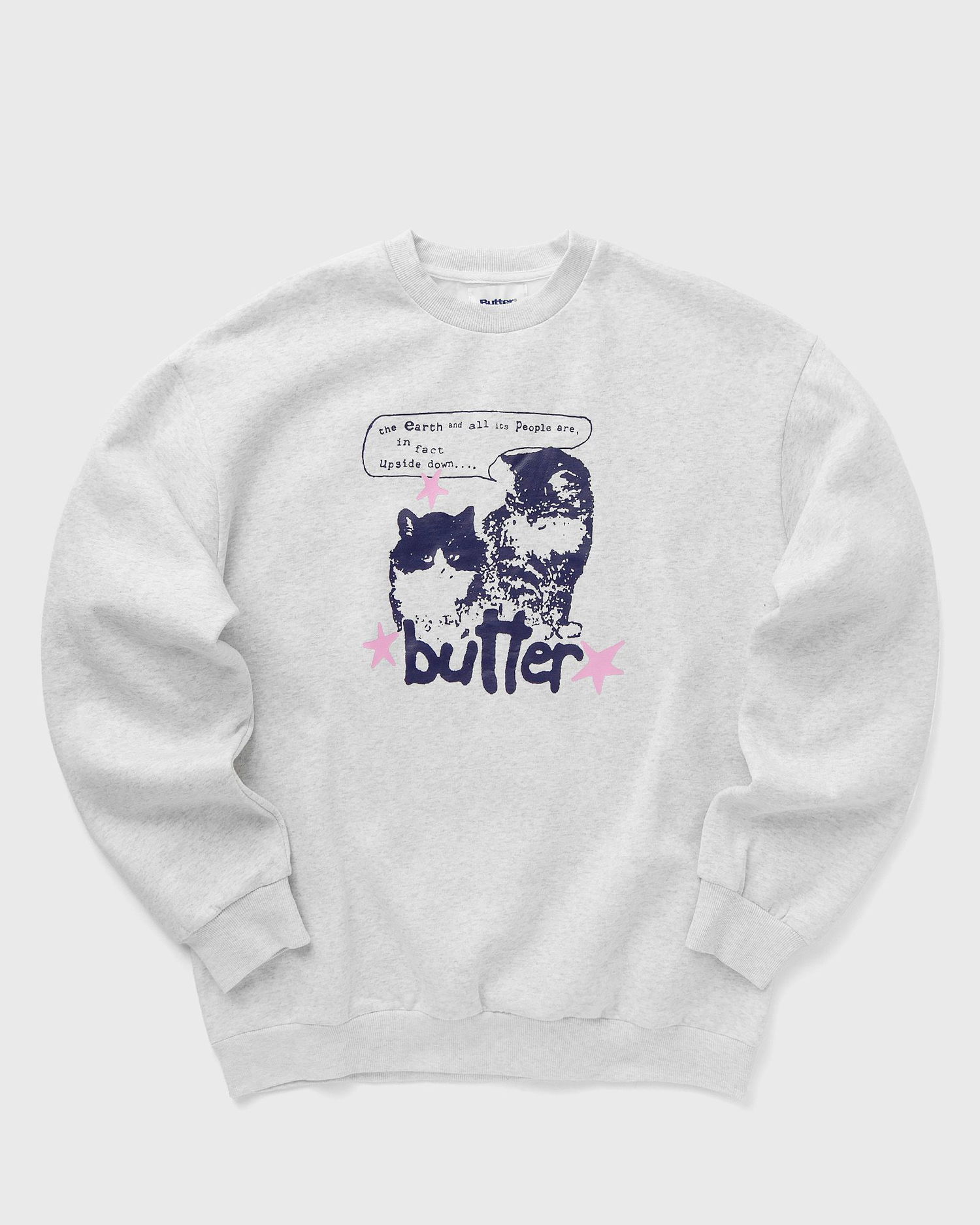 Mikina Butter Goods Upside Down Crewneck Šedá | P18129, 0