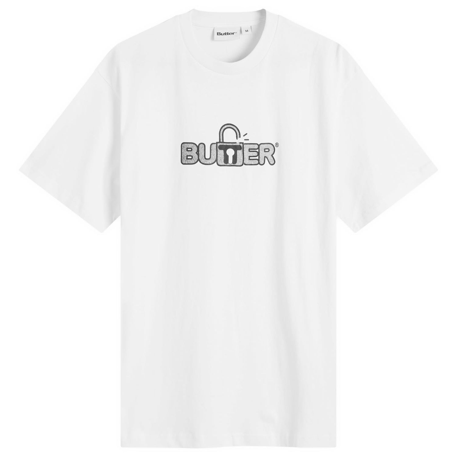 Tričko Butter Goods Goods Lock T-Shirt Biela | BG243105-WHT, 0