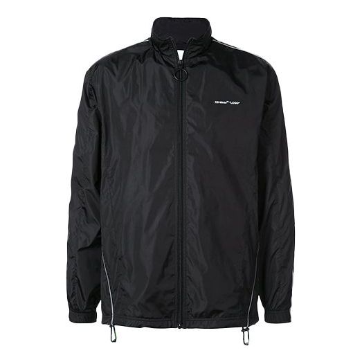 Vetrovka Off-White Track Jacket Čierna | OMBD010S19A230011000, 0