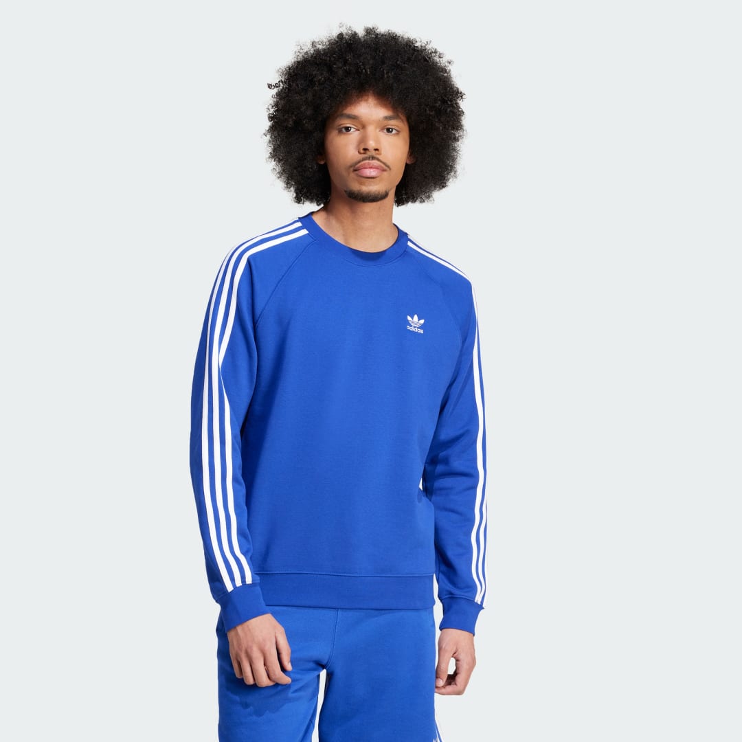 Sveter adidas Performance Adicolor Classics 3-Stripes Sweatshirt Modrá | IZ3074, 0