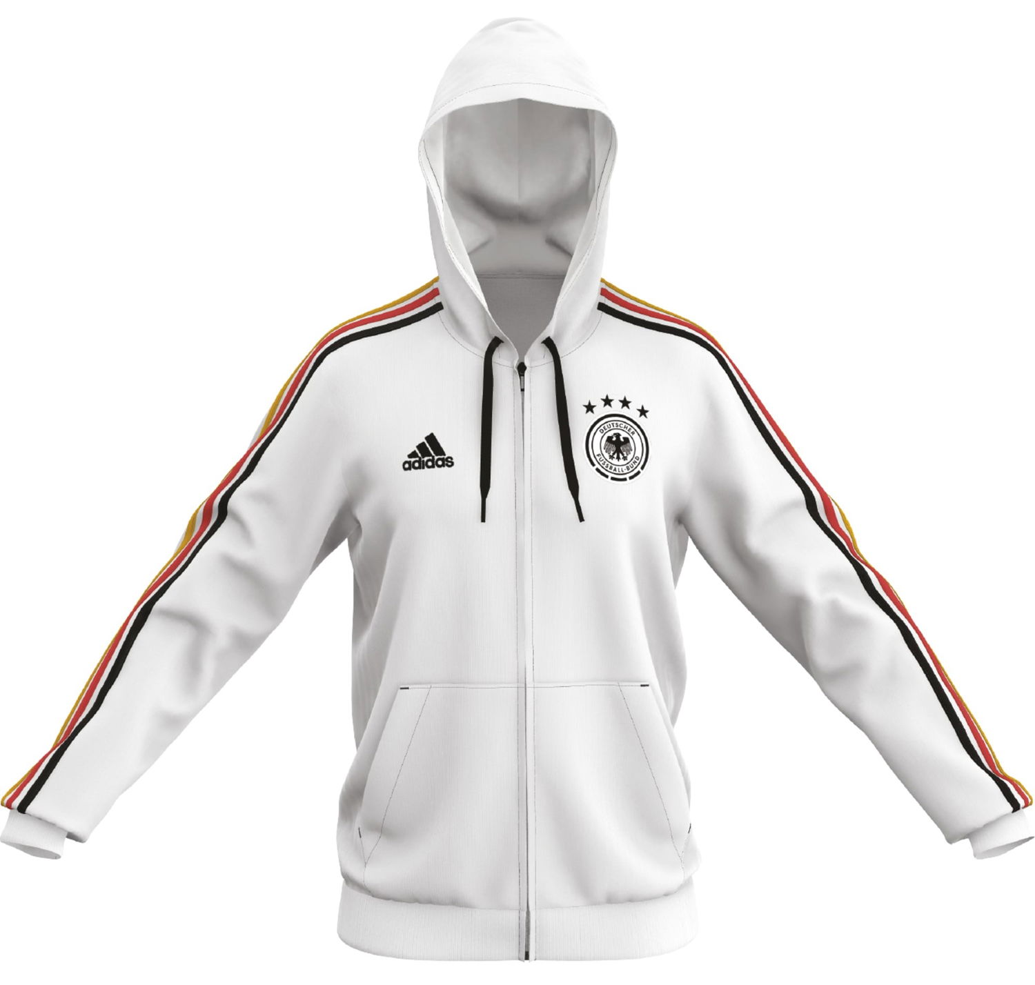 Mikina adidas Originals DFB DNA FZ HOODIE Biela | iu2084, 0