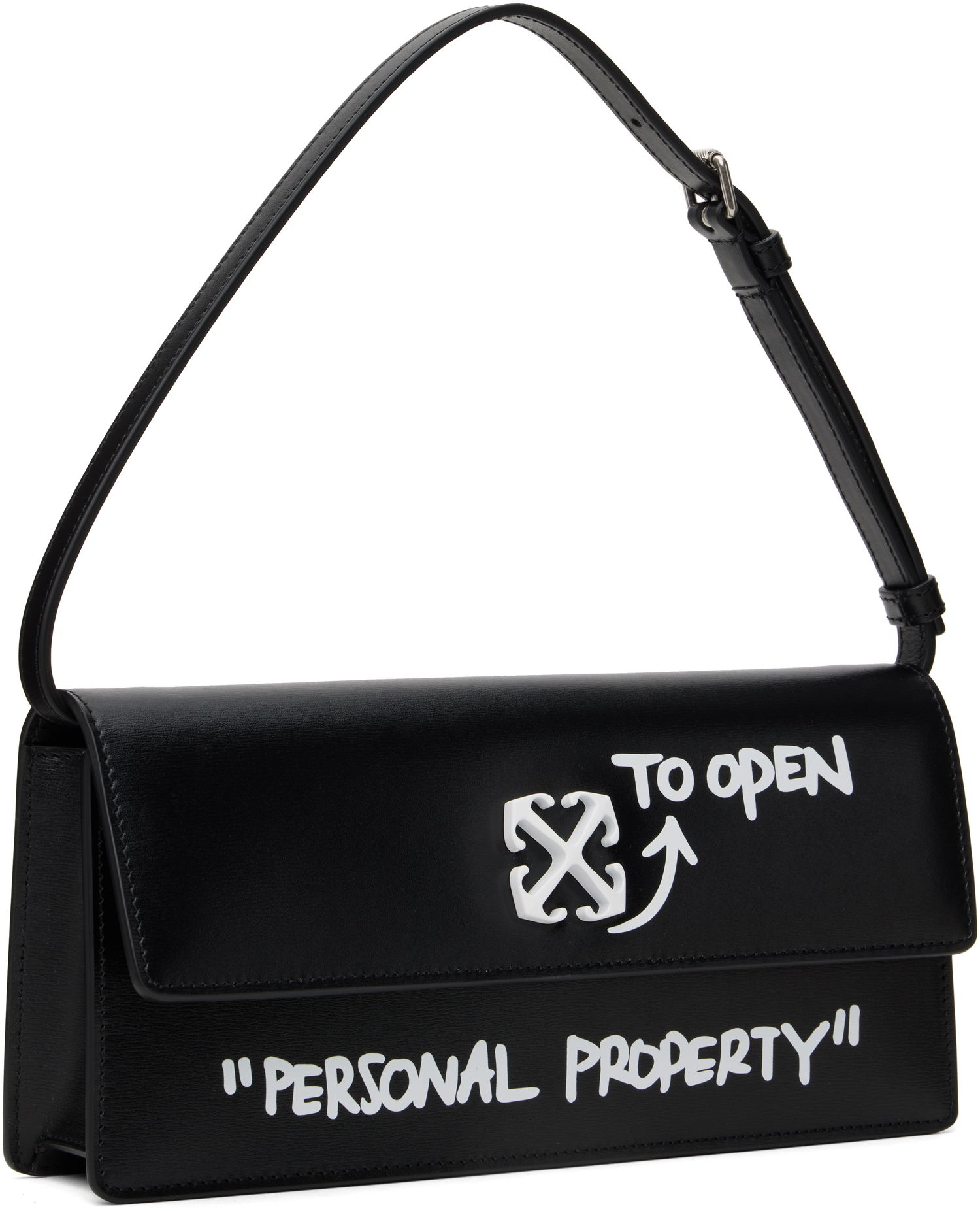 Kabelka Off-White Off-White Jitney 1.0 Quote Shoulder Bag Čierna | OWNN172C99LEA0021001, 1