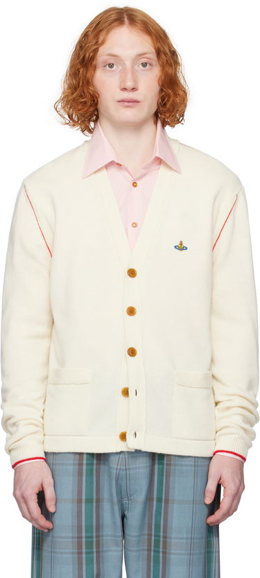 Sveter Vivienne Westwood Vivienne Westwood Alex Cardigan Biela | 27010014-Y0018-AAA-, 0
