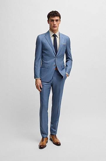 Košeľa BOSS BOSS Slim-Fit Printed Cotton Shirt Béžová | 50541281, 1