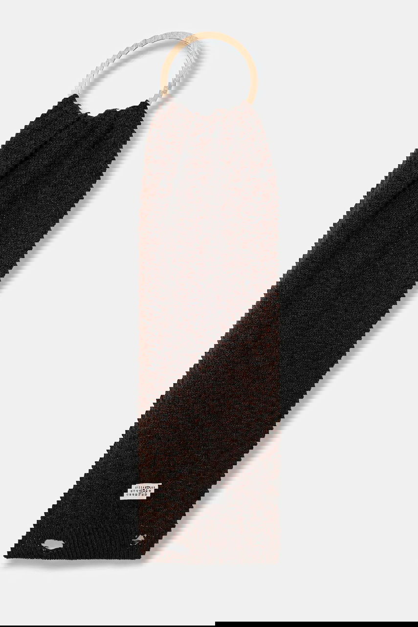 Šál Maison Margiela MM6 Maison Margiela Patterned Woolen Scarf Hnedá | SH2TE0005.M13174.961, 0