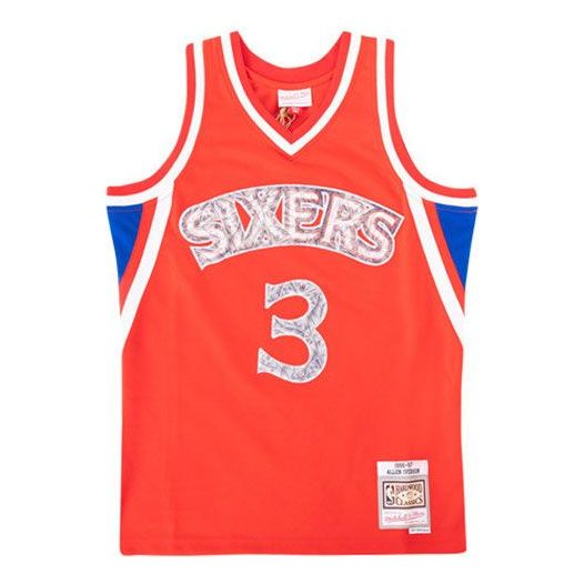 Dres Mitchell & Ness Mitchell & Ness NBA Philadelphia 76ers Jersey Červená | SMJY1202-P7696AIVRED1