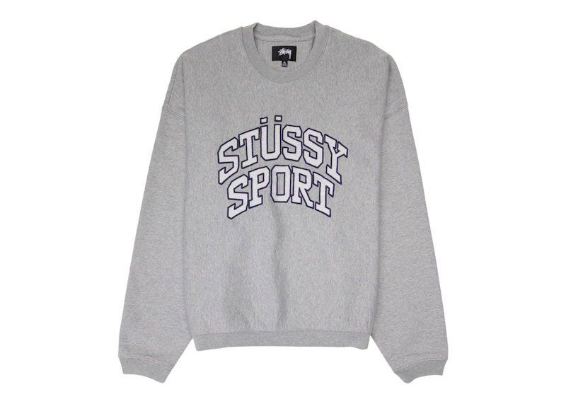 Sveter Stüssy Oversized Sport Graphic Crew Šedá | 118487-GHEA, 0
