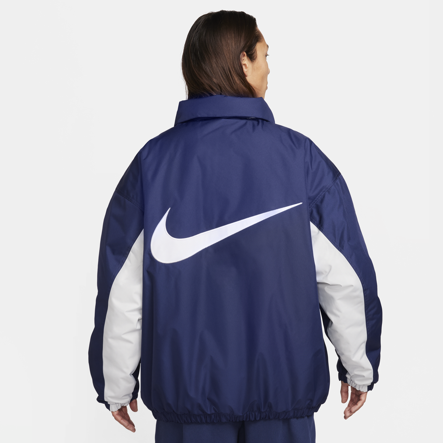 Prešívaná bunda Nike Sportswear Solo Swoosh Navy | FB7852-410, 1