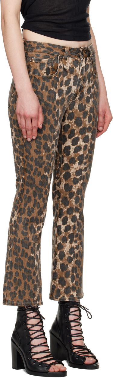 Džínsy R13 R13 Leopard Print Kick Fit Jeans Hnedá | R13W0009-D278A, 1