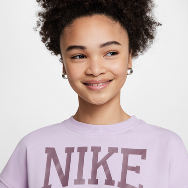 Mikina Nike Nike Sportswear Club Fleece Crewneck Sweatshirt Fialová | HJ3373-537, 2