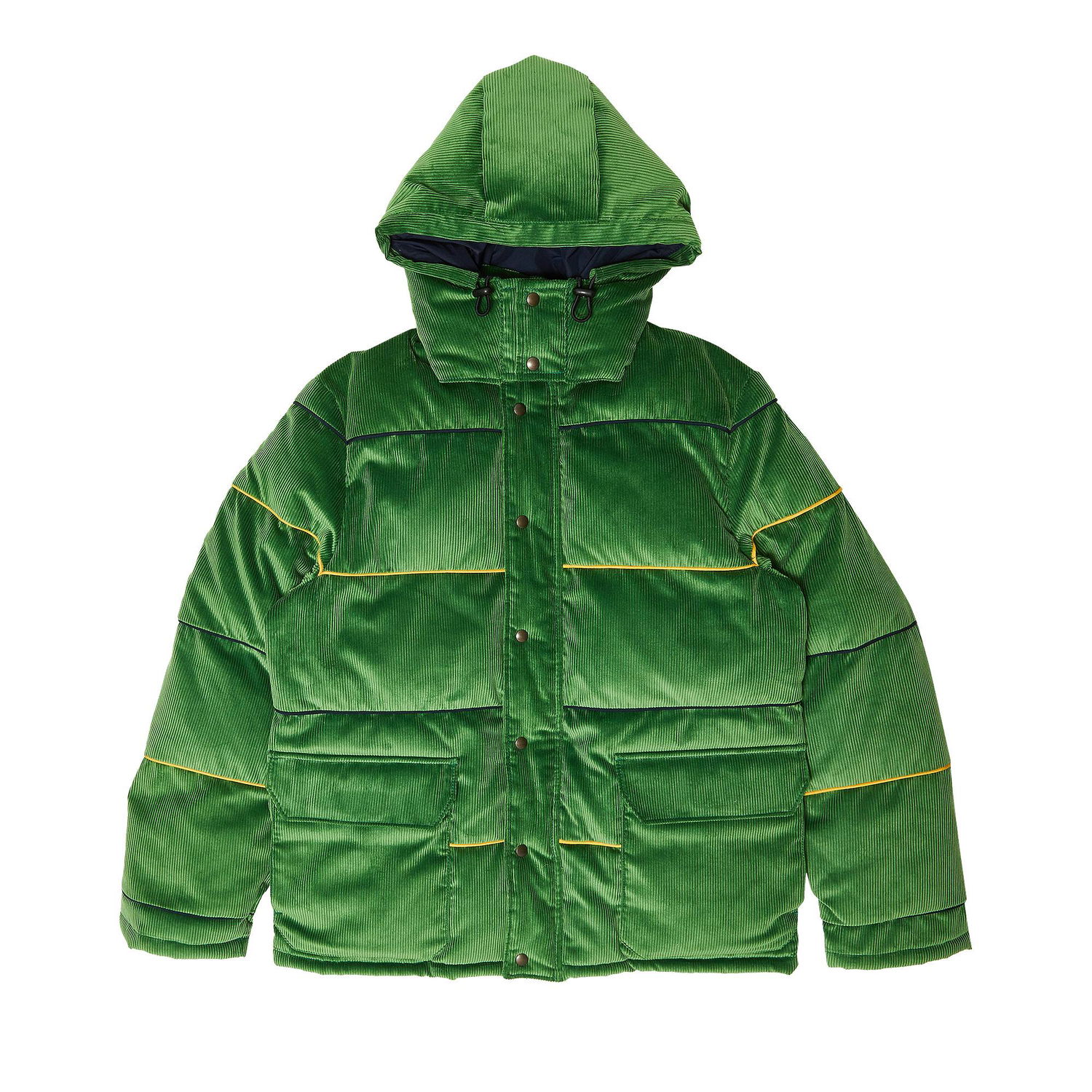 Prešívaná bunda Noah Corduroy Puffer Zelené | J028FW21 EMER, 1