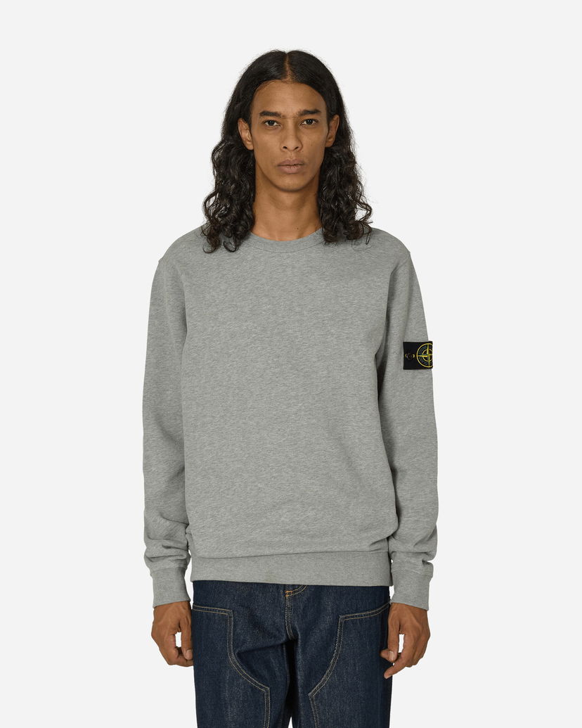 Mikina Stone Island Garment Dyed Crewneck Sweatshirt Heather Grey Šedá | 811562420 V0M64