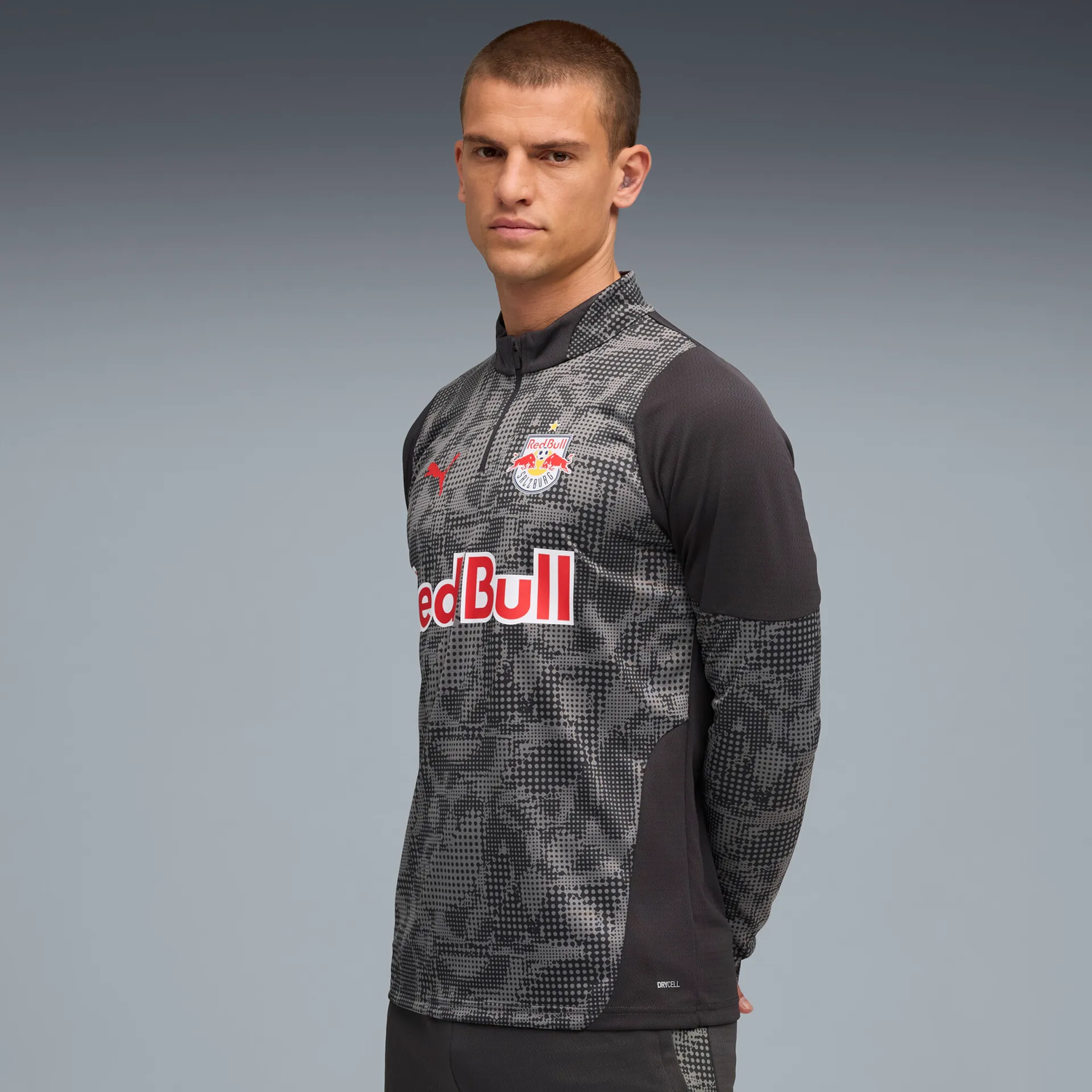 Tričko Puma Red Bull Salzburg Training 1/4 Zip Top Čierna | 781755-17, 1