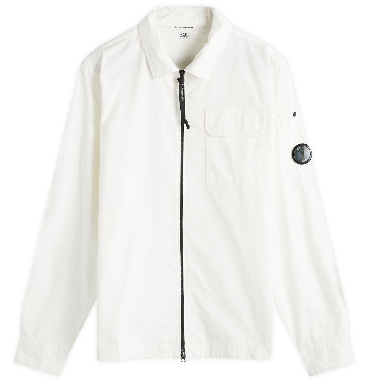 Organic Gabardine Zip Overshirt