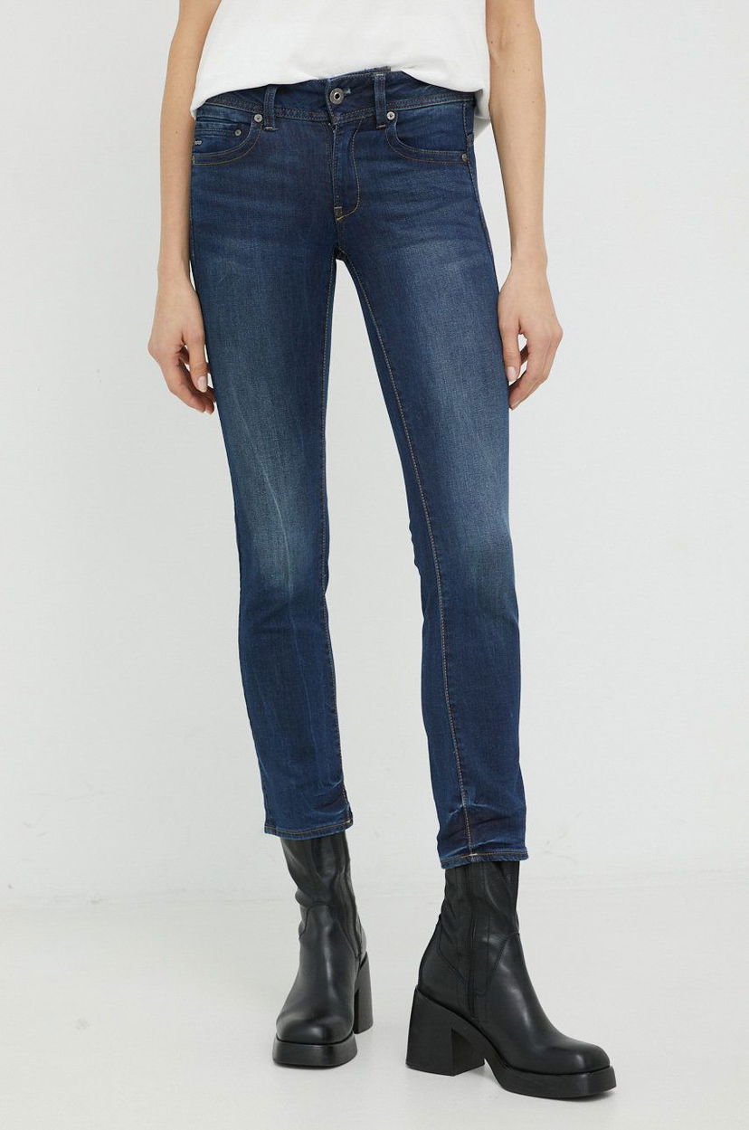 Džínsy G-Star Raw G-Star Raw Midge Medium Waist Jeans Modrá | D02153.6553.89