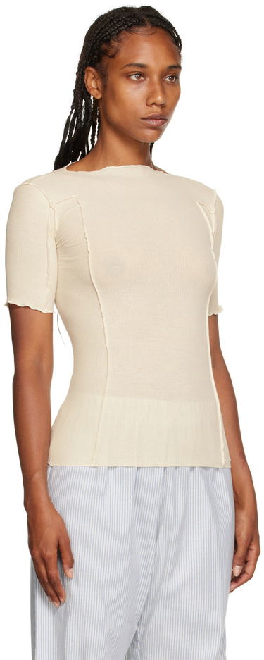 Tričko Baserange Fitted Short Sleeve T-Shirt Béžová | TTO3-RB-000, 4
