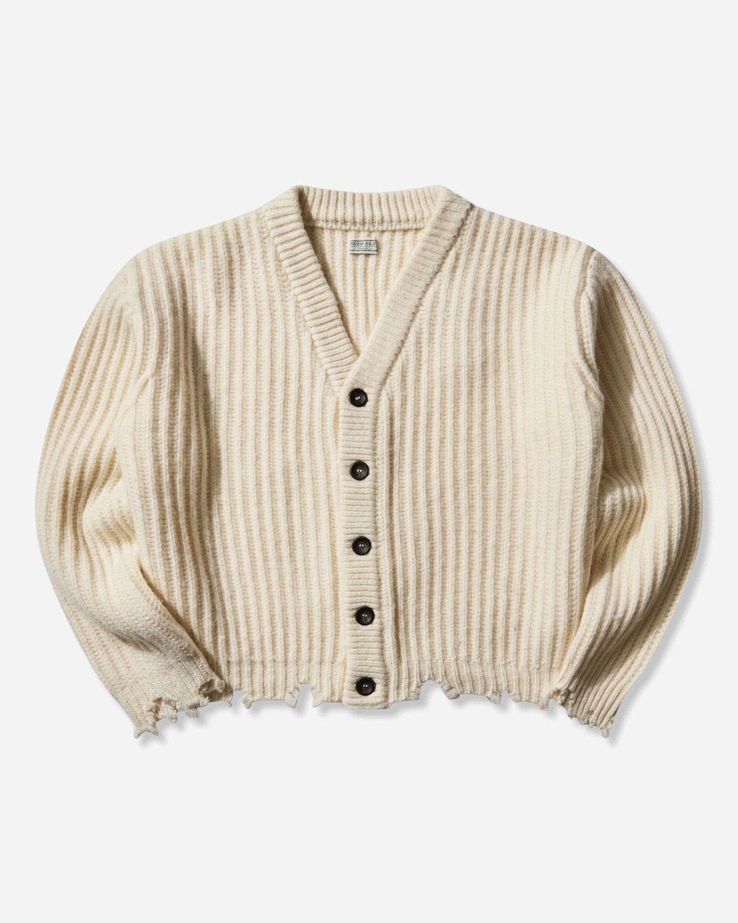 Sveter GUESS Frayed Cardigan Béžová | M5BR54Z1020 A12P, 1