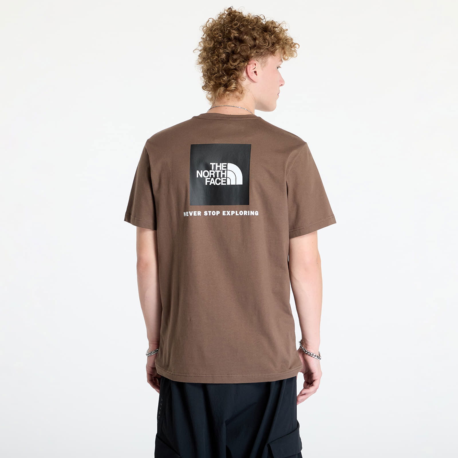 S/S Box Nse Tee Smokey Brown/Tnf Black