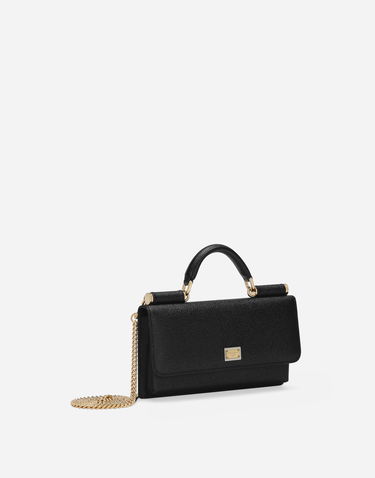 Kabelka Dolce & Gabbana Dolce & Gabbana Dauphine Print Calfskin Mini Bag Čierna | BI3280A100180999, 2