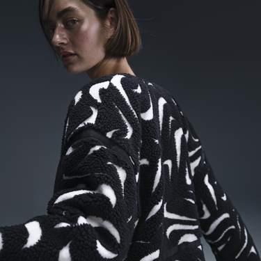 Bunda Nike Sportswear Fleece Jacket Čierna | FV8025-010, 1