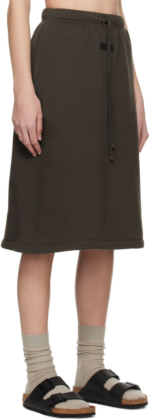 Sukňa Fear of God Fear of God ESSENTIALS Drawstring Midi Skirt Hnedá | 160BT225030FW, 1