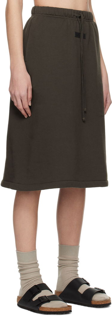 Sukňa Fear of God Fear of God ESSENTIALS Drawstring Midi Skirt Hnedá | 160BT225030FW, 1