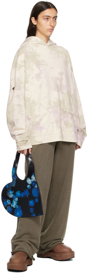 Mikina We11done Distressed Hoodie Béžová | WD-TH3-23-758-U-IV, 3