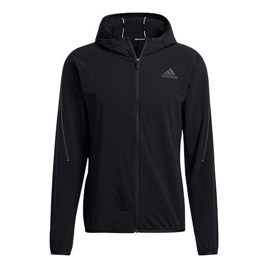 Vetrovka adidas Originals Slim Fit Dry Sports Hooded Jacket Čierna | GT8262, 0