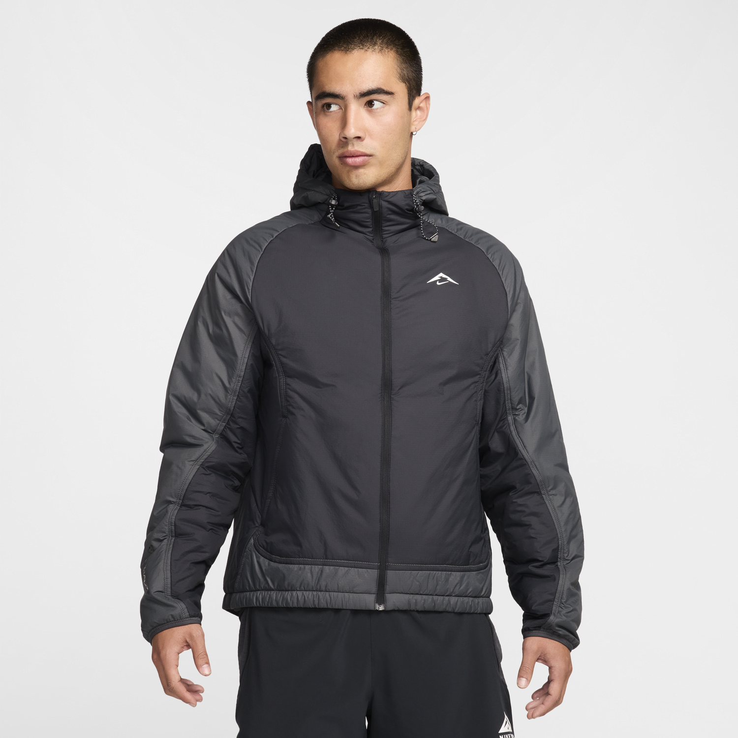 Prešívaná bunda Nike Trail PrimaLoft Running Jacket Čierna | FZ0003-010, 0