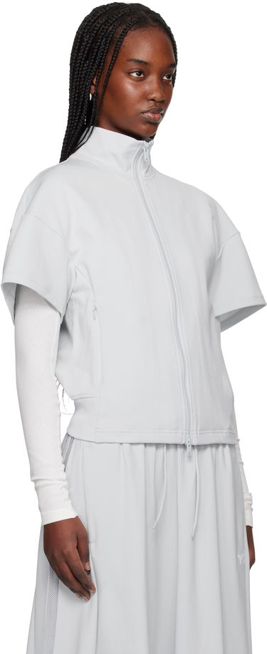 Šaty Y-3 Y-3 Short Sleeve Track Jacket Šedá | JL6671, 1