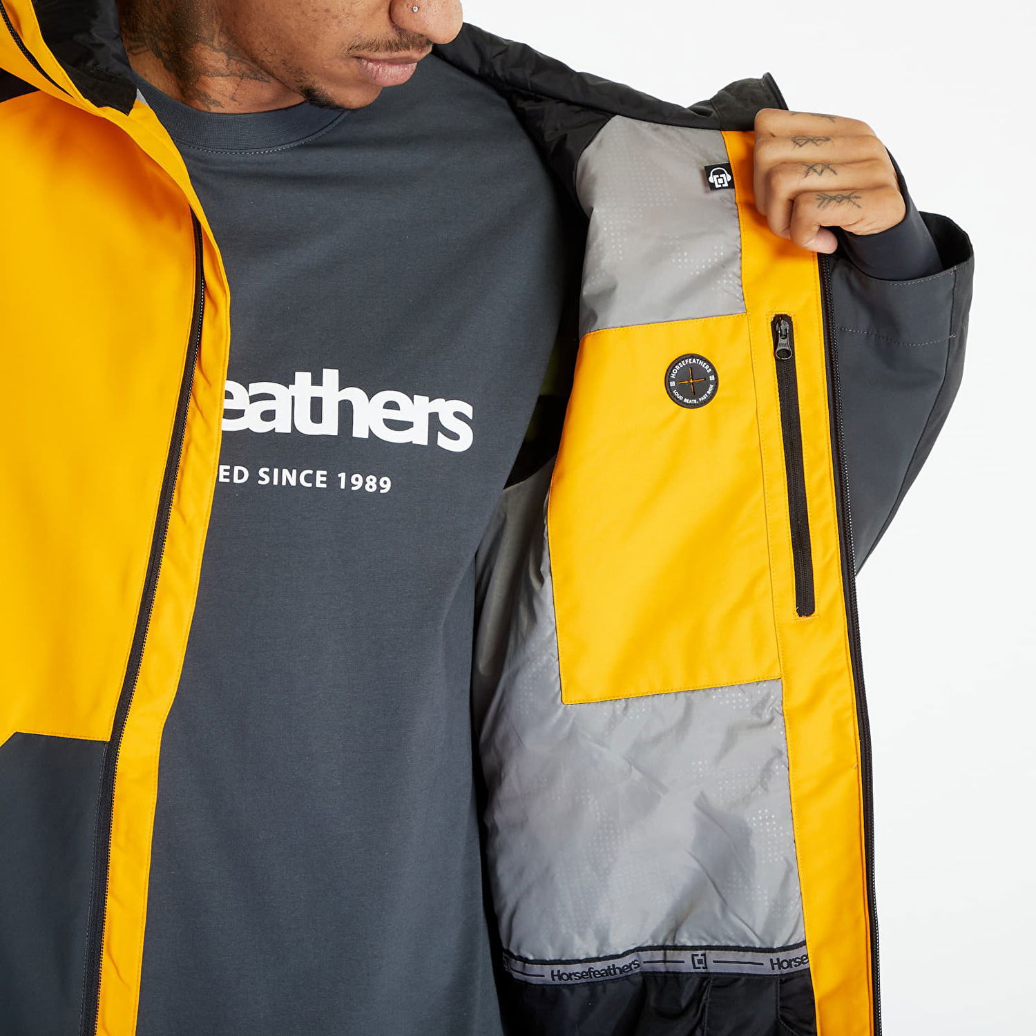 Bunda Horsefeathers Crown Jacket Žltá | OM306F, 1