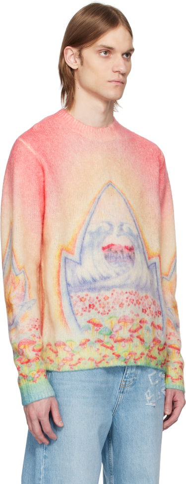 Sveter Casablanca Casablanca Psychedelic Nirvana Knit Sweater Ružová | MS25-KW-922-01, 1