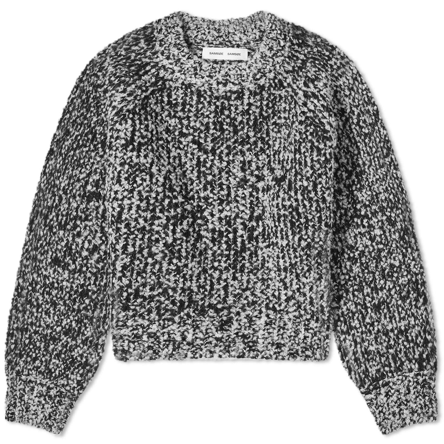 Sveter Samsoe Samsoe Samsøe Samsøe Women's Aria Crew Knit Sweater Šedá | F23400053-CLR001288, 1