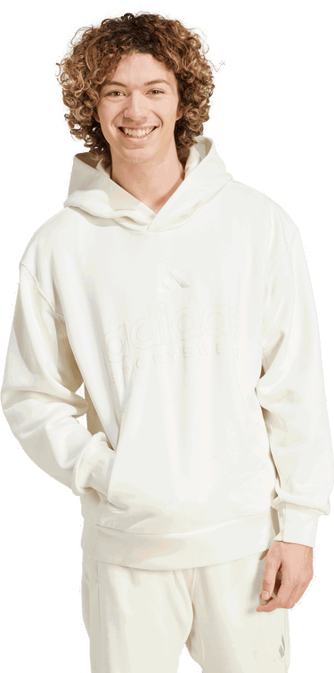 Mikina adidas Performance Fleece Graphic Hoodie Biela | IY6594, 3